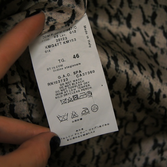 SOLD Armani Collezioni Salt&pepper tweed wool blazer - Picture 4 of 6